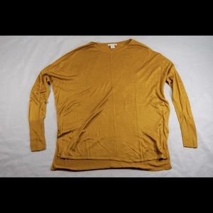 H&M mustard long sleeve top